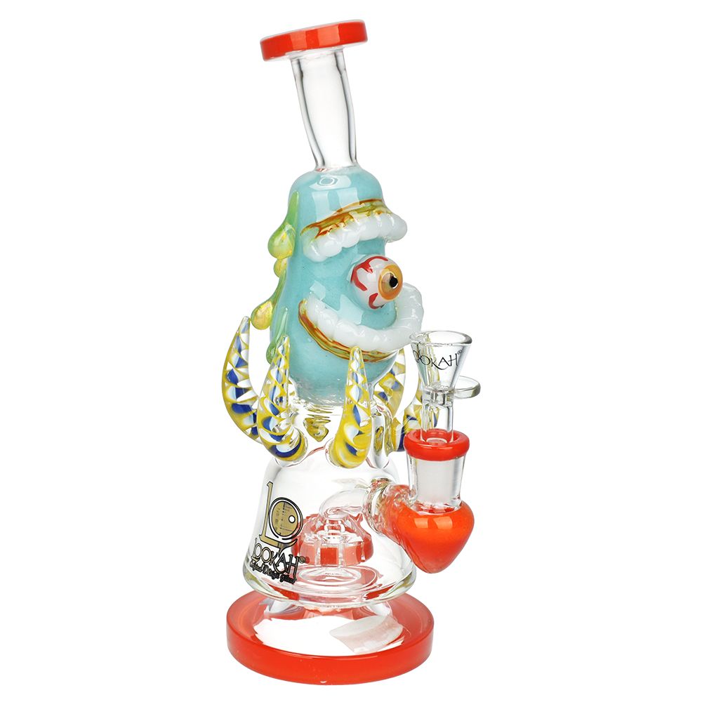 Lookah Glass Evil Eye Water Pipe – 9.75″ / 14mm F