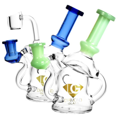 Diamond Glass Microscope Rig - 6" / 14mm F / Colors Vary