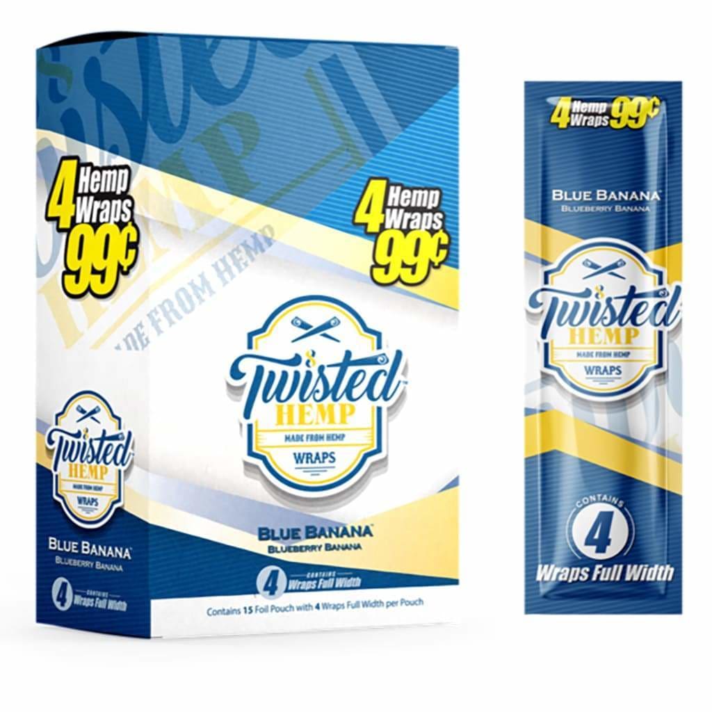 Twisted Hemp Wraps Grape Burst Tobacco Free Slow Burn