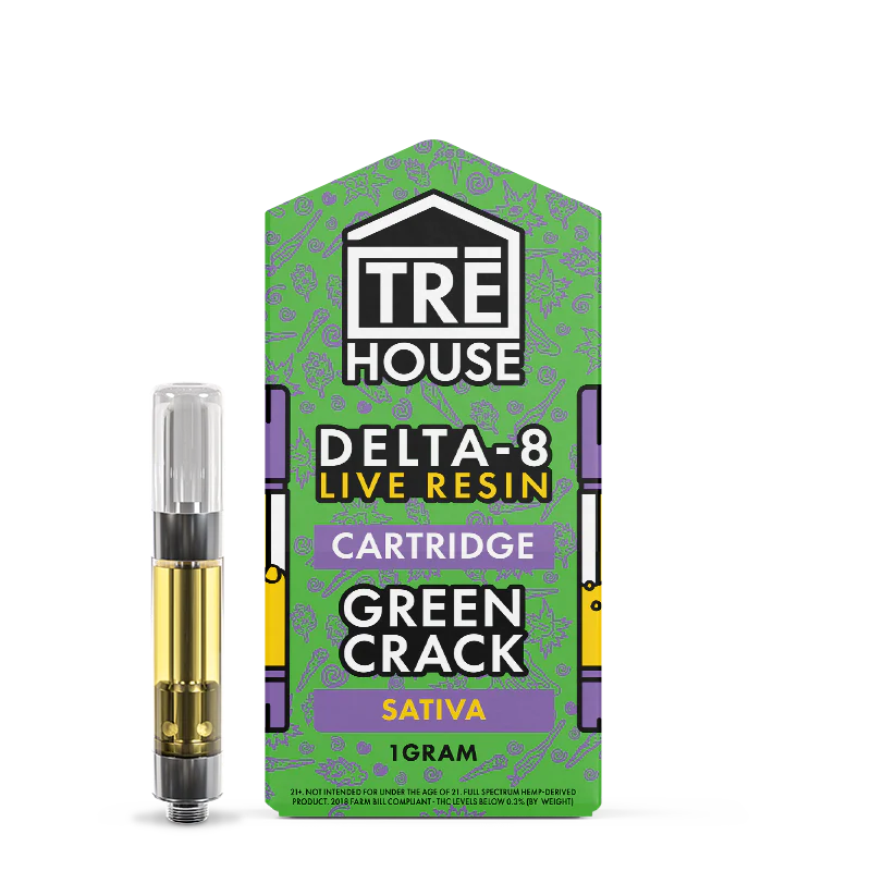 PROMO – FREE – Cartridges – Green Crack – Live Resin – Delta 8 – (5 Pack)