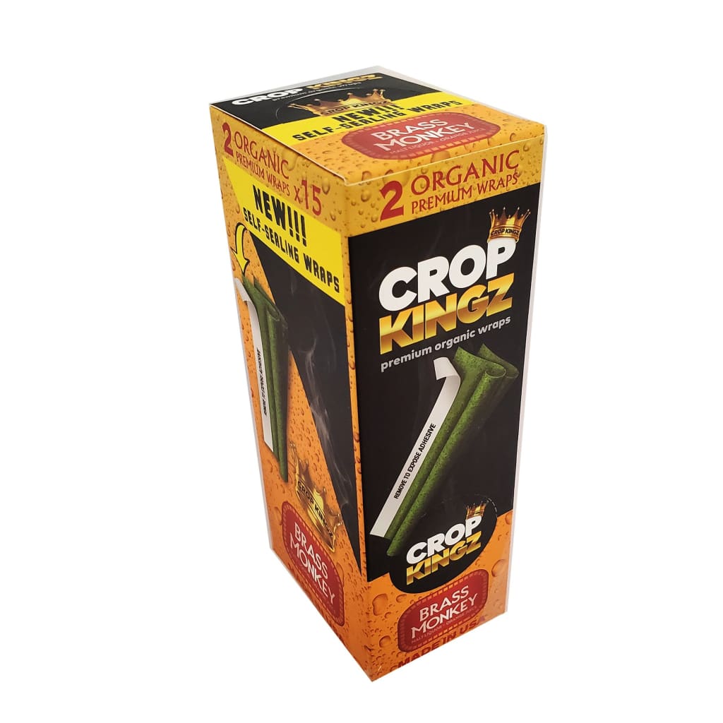 Crop Kingz Premium Organic Hemp Wraps with Self-sealing Gum Strip