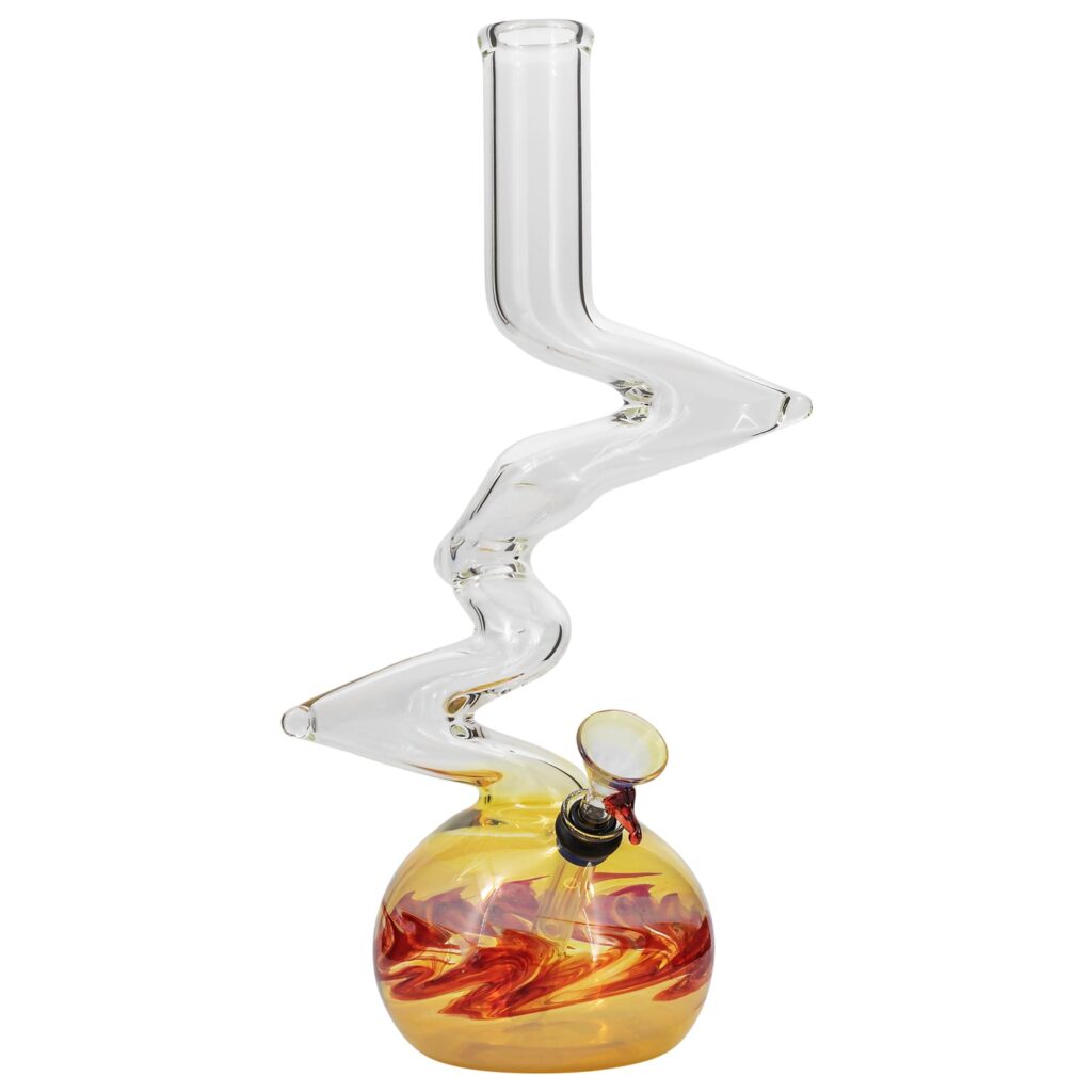 LA Pipes “Switchback” Bubble Base Bong