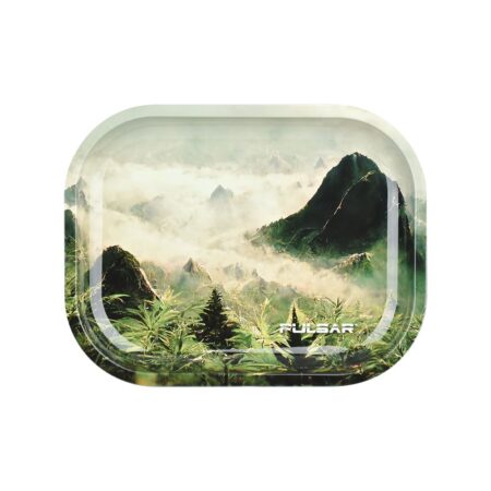 Pulsar Mini Metal Rolling Tray – Sacred Valley / 7″x5.5″