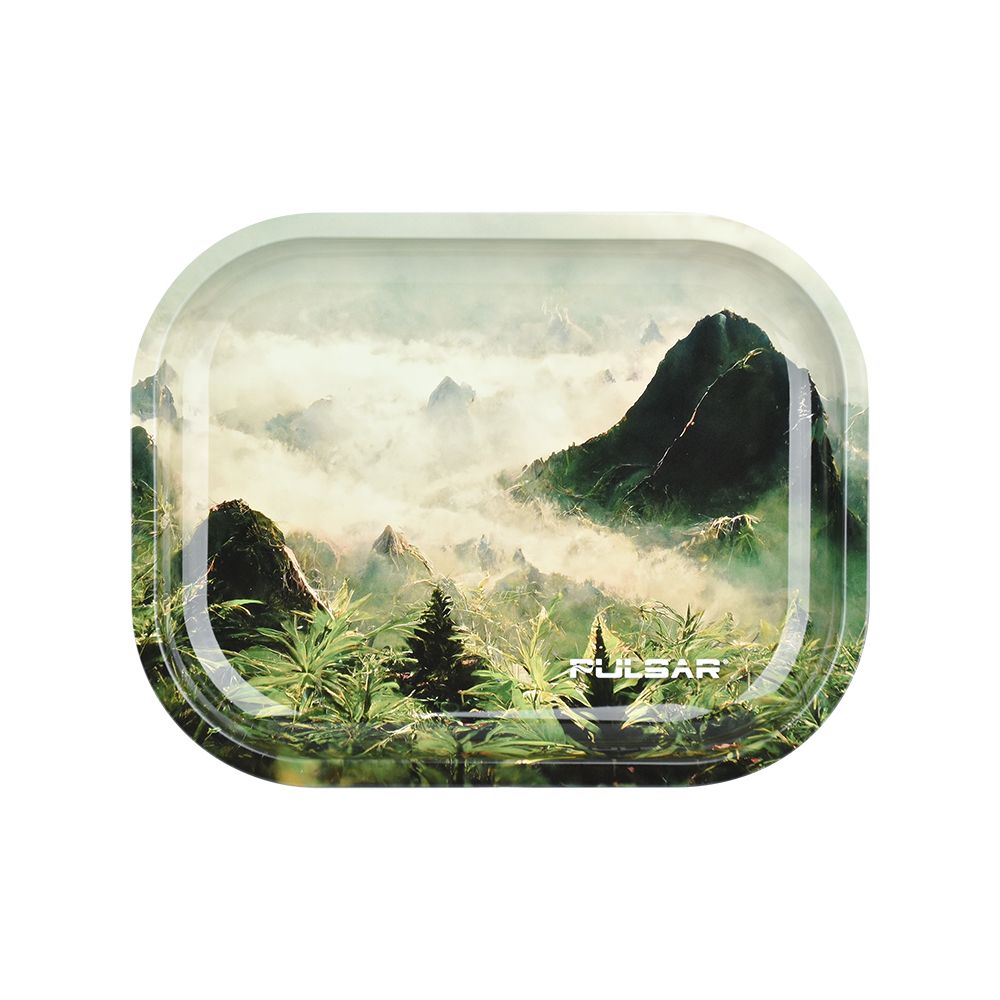 Pulsar Mini Metal Rolling Tray – Sacred Valley / 7″x5.5″