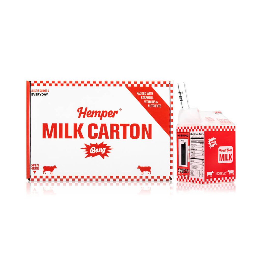 HEMPER – Weedies Milk Carton Bong