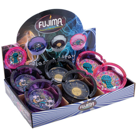 Fujima Psychic Depths Glass Ashtray - 3.5" / 6pcs