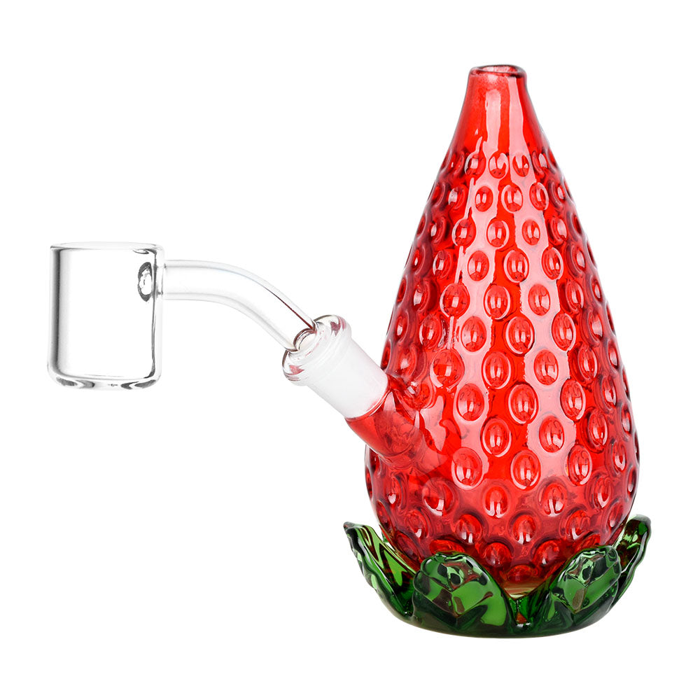 Strawberry Glass Mini Rig – 4.5″ / 10mm F
