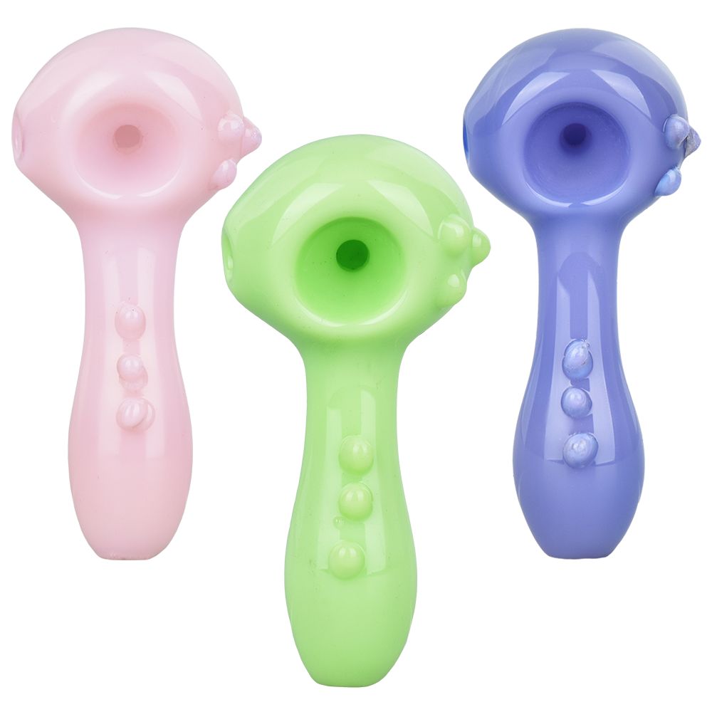 Li’l Cutie Knobby Spoon Pipe – 3.25″ / Colors Vary