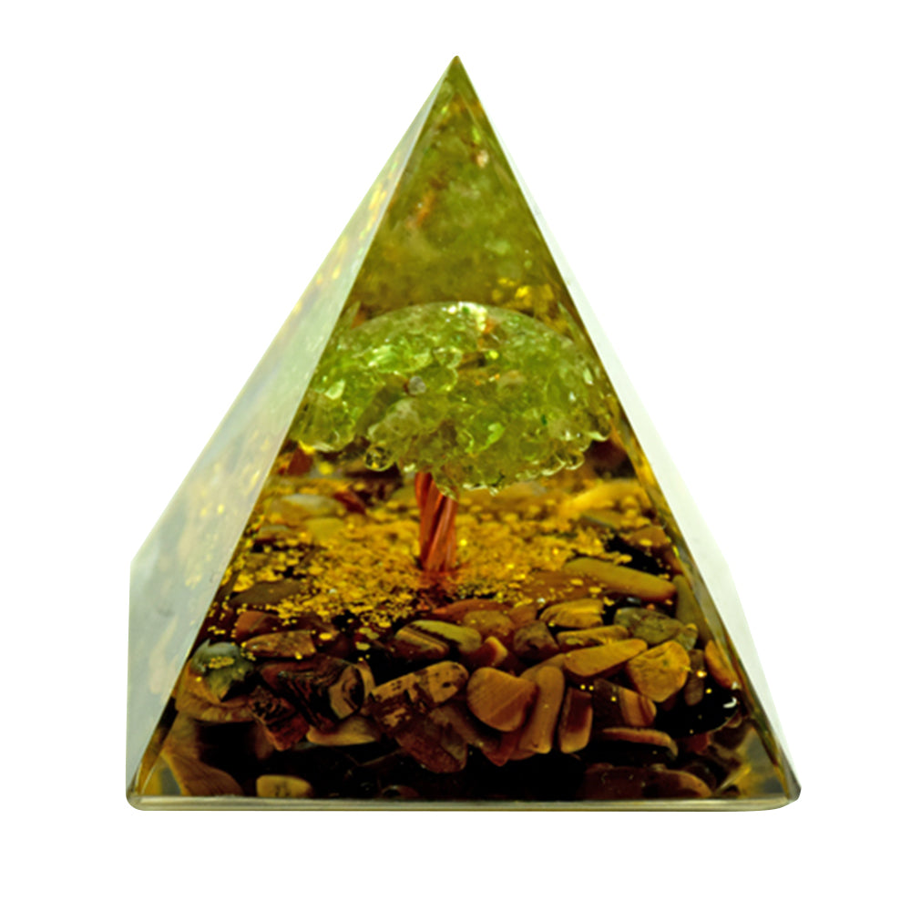 Tree of Life Orgonite Pyramid – 2.5″