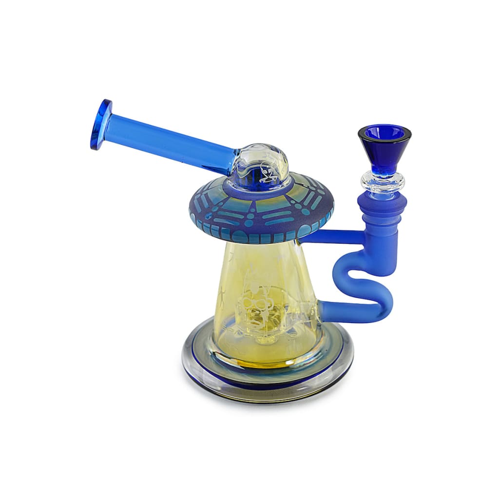 Space King Glass Compact Recycler with Unique Ufo Design