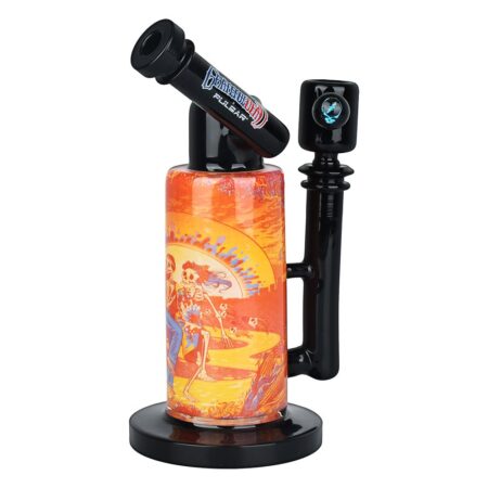Grateful Dead x Pulsar Inside Print Water Pipe – 8.5″ / 14mm F / Sunset Dance