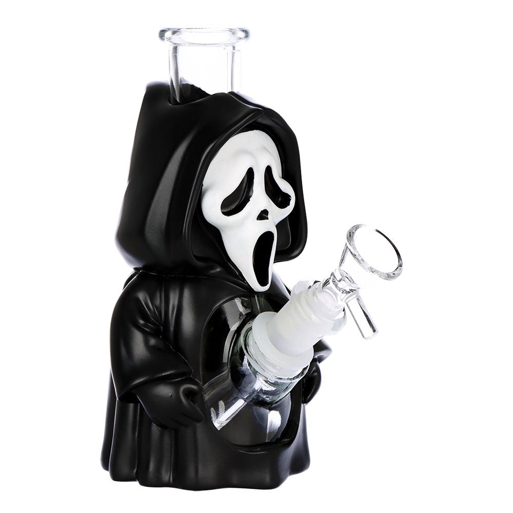 3CT BUNDLE - Scary Masked Glass & Vinyl Water Pipe - 6.6" / 14mm F - Image 4