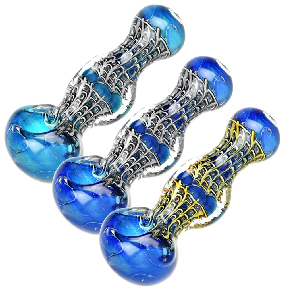 Art Deco Homage Glass Spoon Pipe – Sided