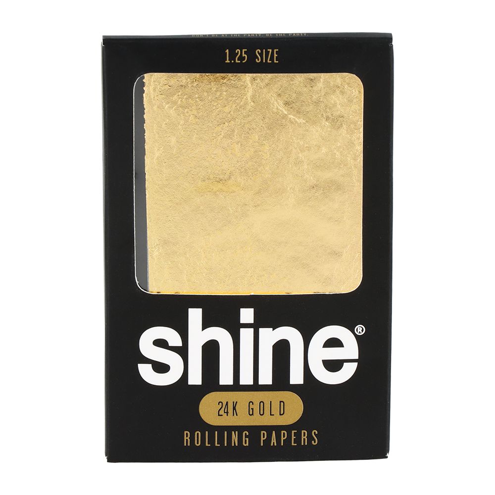 Shine 24K Gold Rolling Papers – One Sheet / 1 1/4