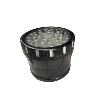 Smokey Metal Grinder 4 Part with Clear Lid 2.5 Inch Best Weed Grinders