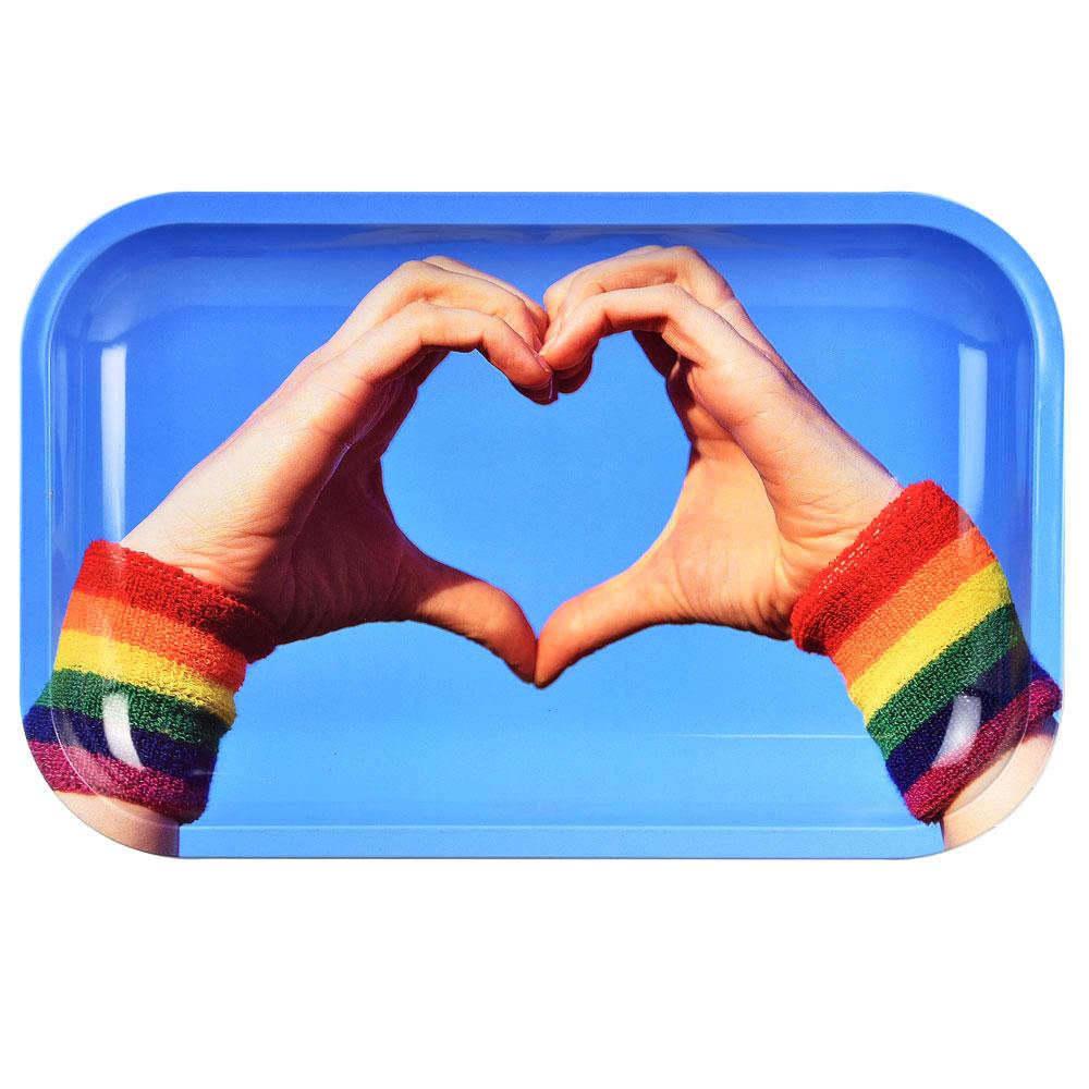 Pulsar Metal Rolling Tray | Equality Heart Hands