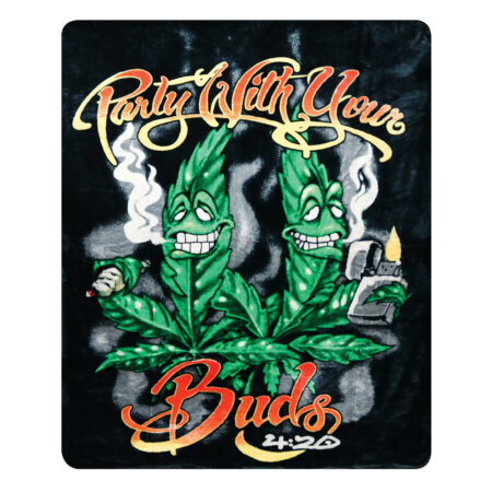 Party With Your Buds Fleece Blanket - 76"x92"