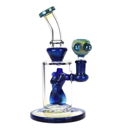 Fumed Nude Bod Glass Water Pipe – 8″ / 14mm F