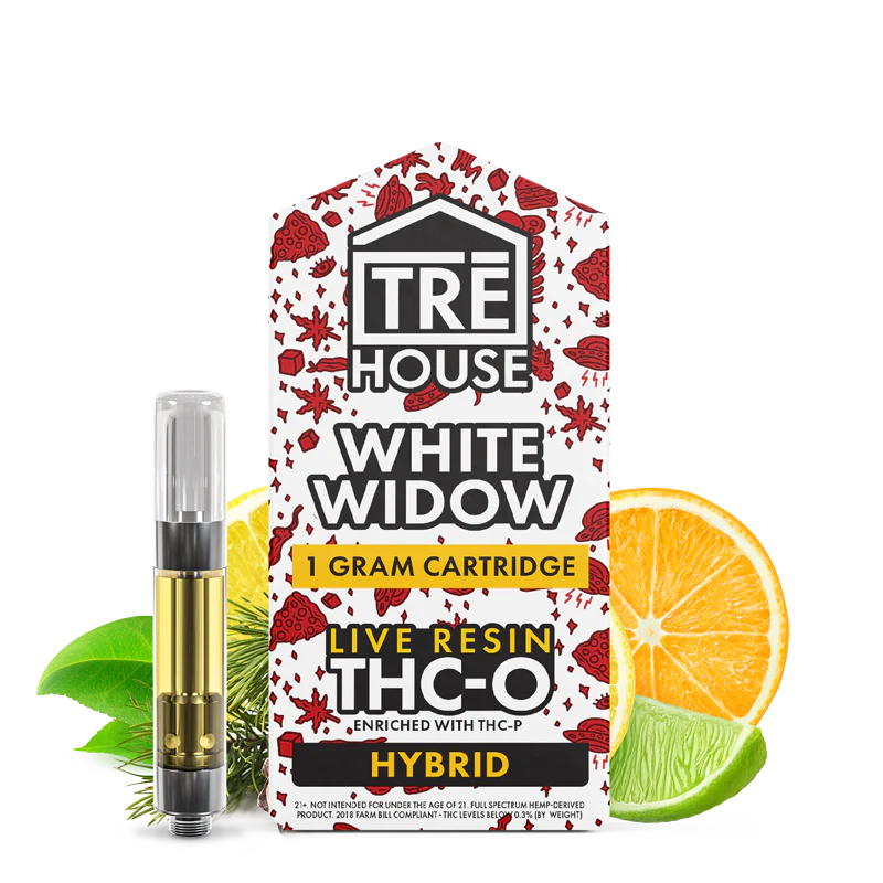 PROMO – FREE – Cartridges – White Widow – Live Resin – THC-O – (5 Pack)
