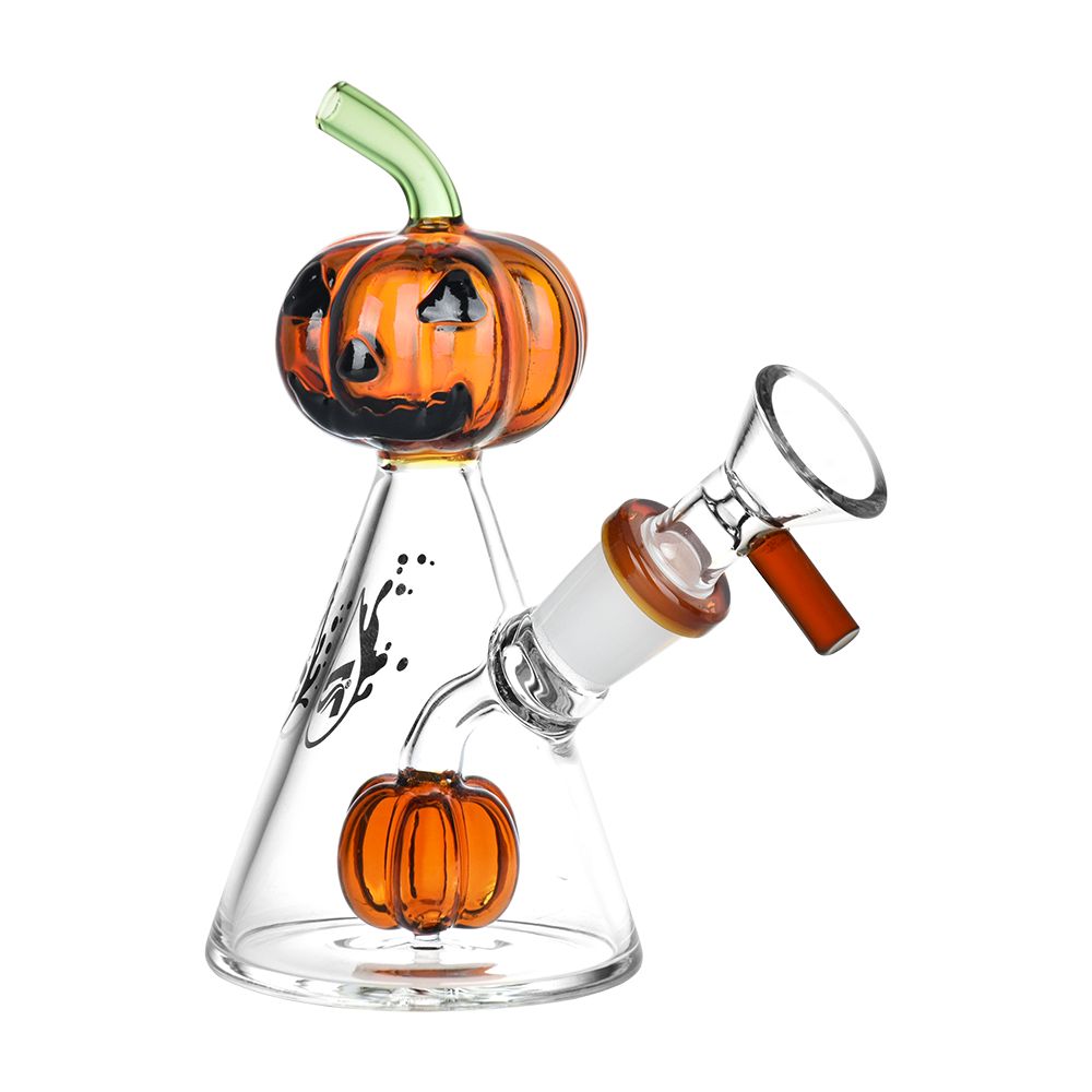 Pulsar Pleasant Pumpkin Pal Glass Water Pipe – 5.25″ / 14mm F