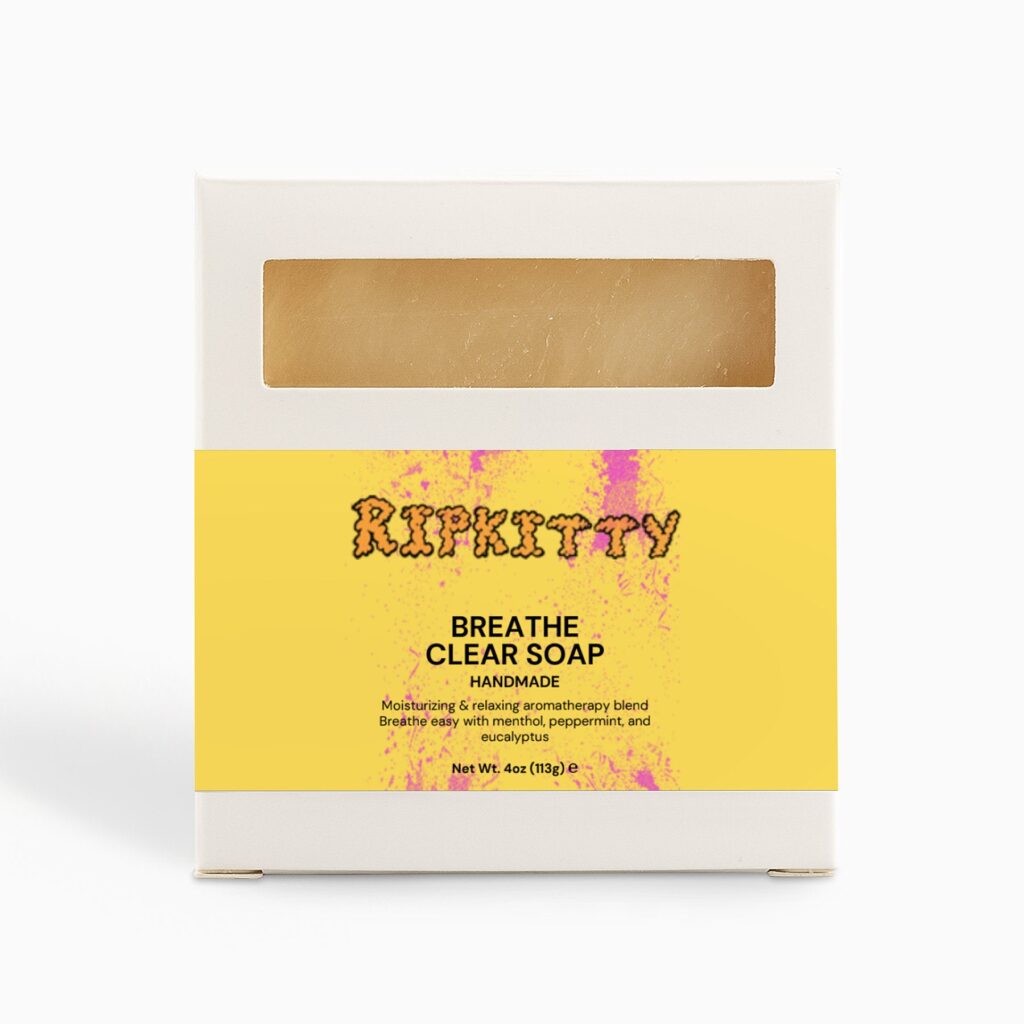 Ripkitty Premium Breathe Clear Soap – Eucalyptus & Peppermint Cleanse (4 oz)