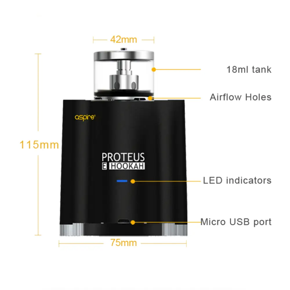 Aspire Proteus E-hookah Advanced Vapor Technology – smoke