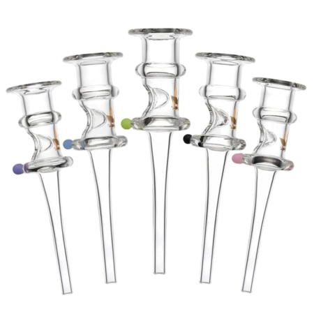 Aleaf Glass Dab Straw with Flared Mouthpiece 5 Inch Borosilicate - Vary