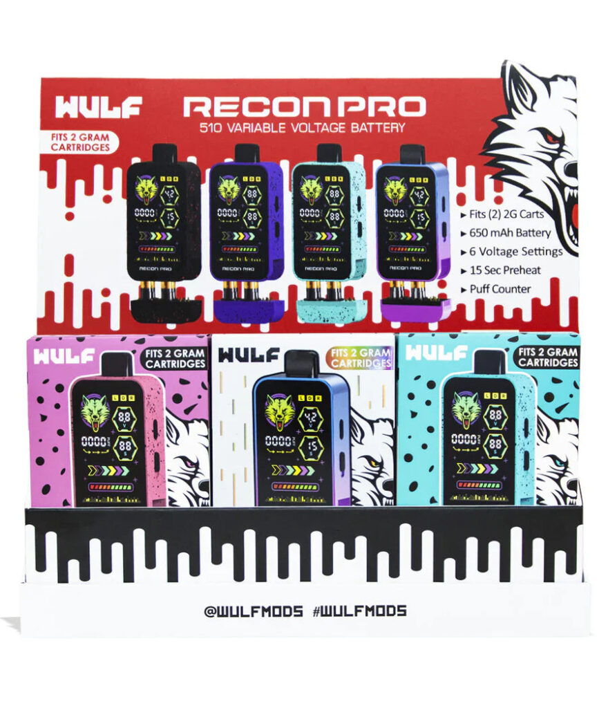 Wulf Recon Pro Dual Cartridge Vape 9-Pack