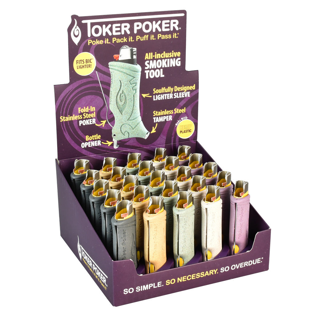 Toker Poker Lighter Sleeve – Hemp Plastic -25PC