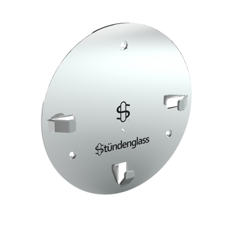 Stündenglass Polished Silver Wall Mount
