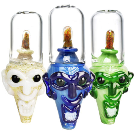 Galaxy Brain Trippy Glass Hand Pipe - 6.5" / Colors Vary