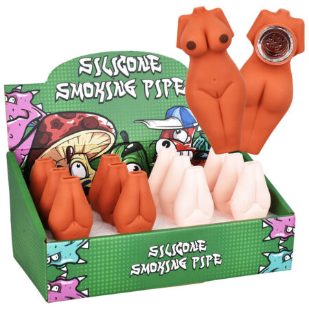 Voluptuous Naked Body Silicone Hand Pipe – 3″ / 12pcs