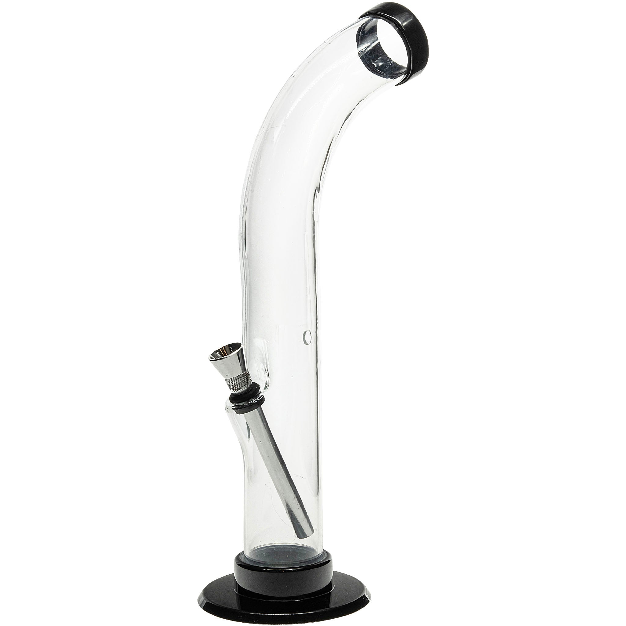 Acrylic Curved Tube Bong 10'' - Image 22
