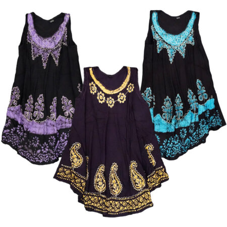 ThreadHeads Stitched Tie Dye Dress | Colors Vary