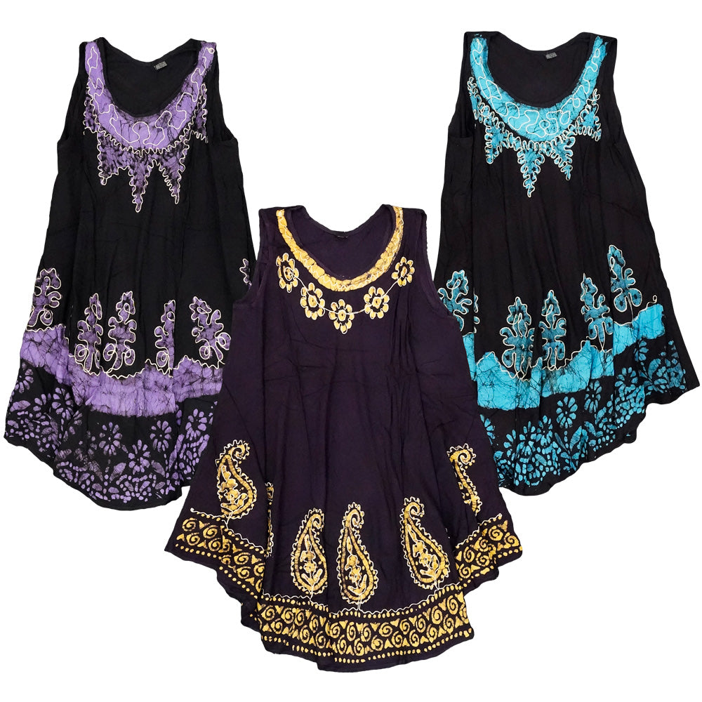 ThreadHeads Stitched Tie Dye Dress | Colors Vary