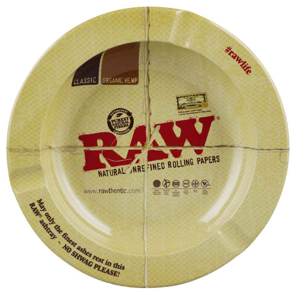 Raw Round Metal Ashtray – Magnetic / 5.5″