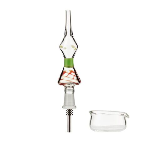Crown Nectar Collector Kit with Titanium Nail and Quartz Dab Dish
