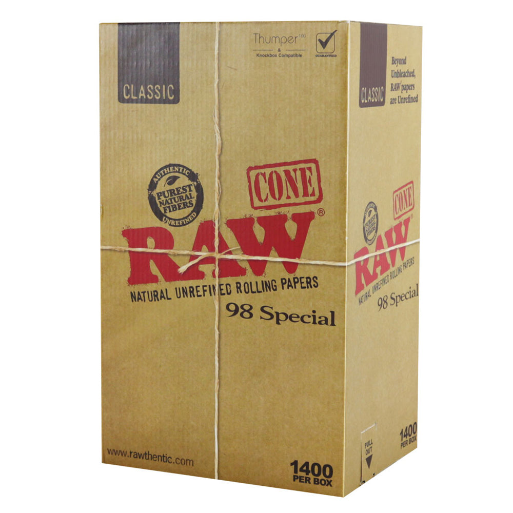 RAW Classic 98 Special Cones – 1400pc Box