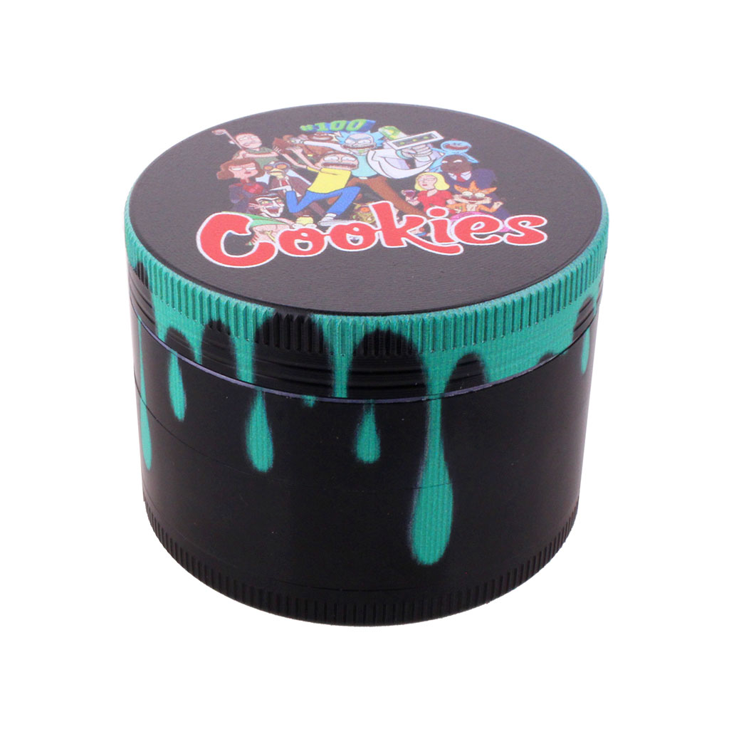 COLOR DRIP ALUMINUM 4-PIECE HERB GRINDER