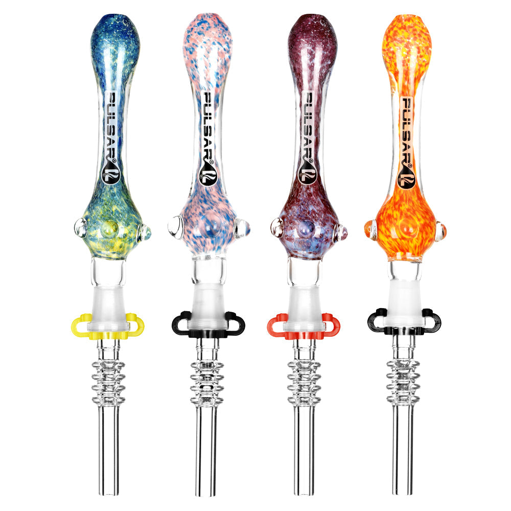 Pulsar Candy Frit Twist Dab Straw – 7.5″/Colors Vary