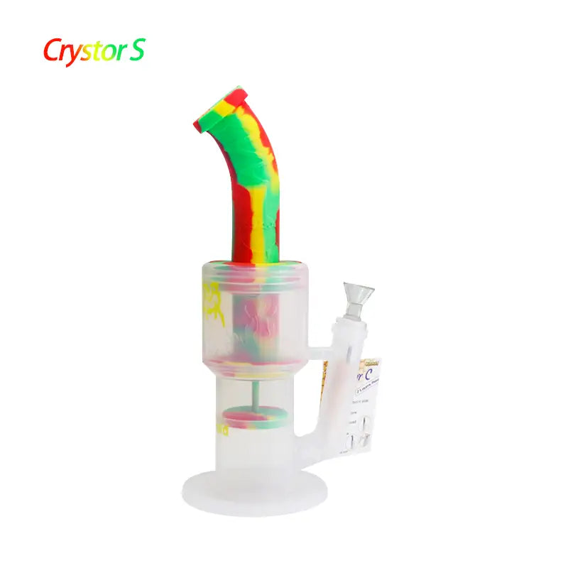 Waxmaid Crystor Double Percolator Water Pipe with Ice Catcher