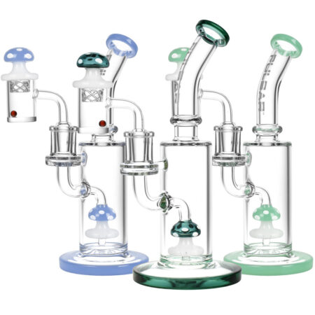 Pulsar Shroom Rig Set w/ Carb Cap – 8.5″/14mm F/Colors Vary