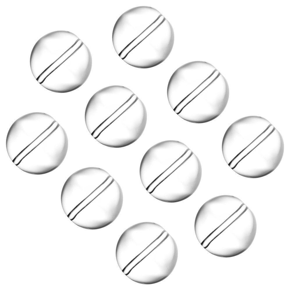 Solid Glass Ball Carb Cap w/ Carb Hole – 24mm 10PC