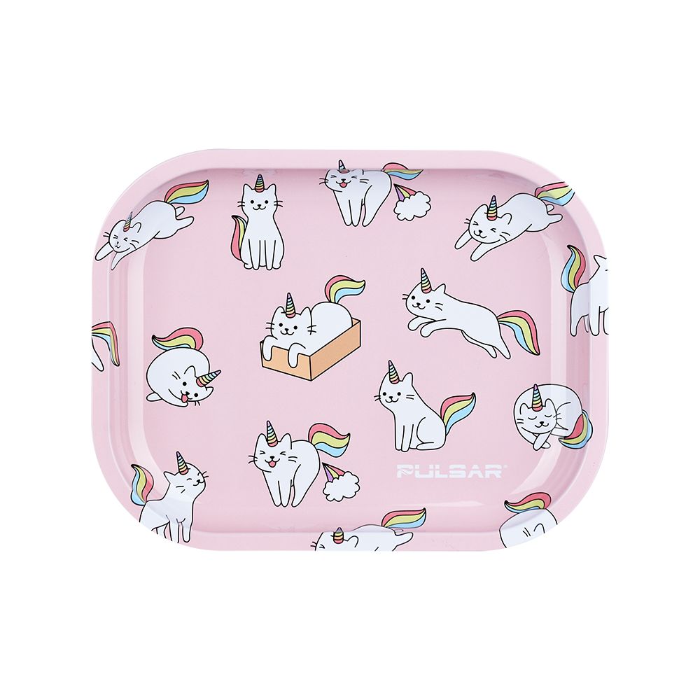 Pulsar Mini Metal Rolling Tray – Caticorns / 7″x5.5″