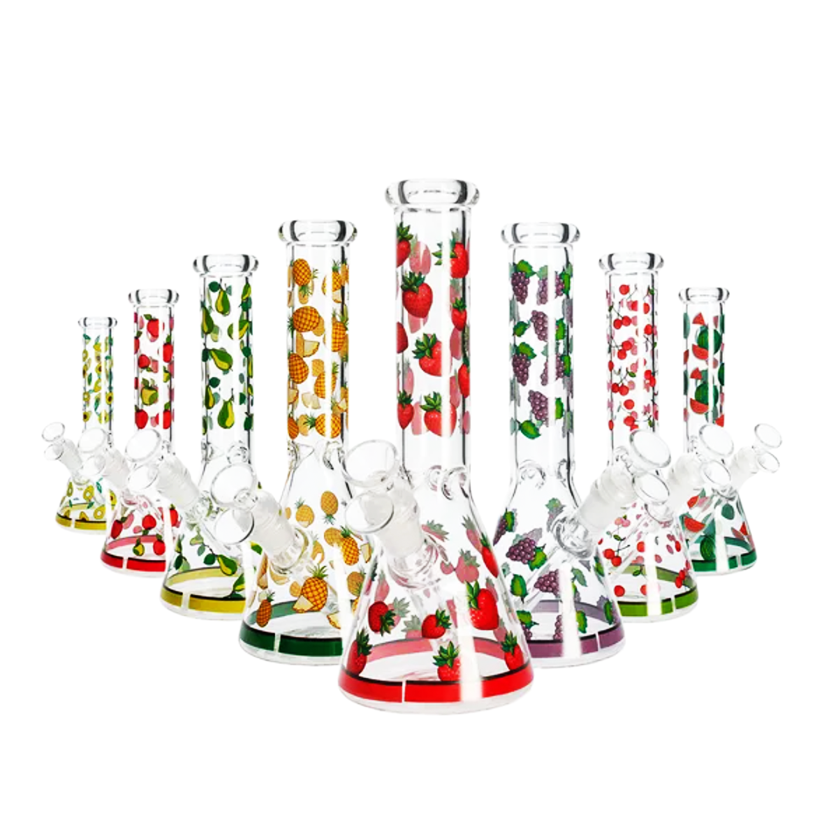 10-inch Fruit Motif Beaker with 14mm Bowl - Image 2