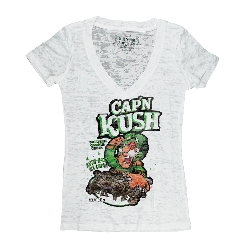 Kill Your Culture Cap’N Kush Women’s Burnout T-Shirt