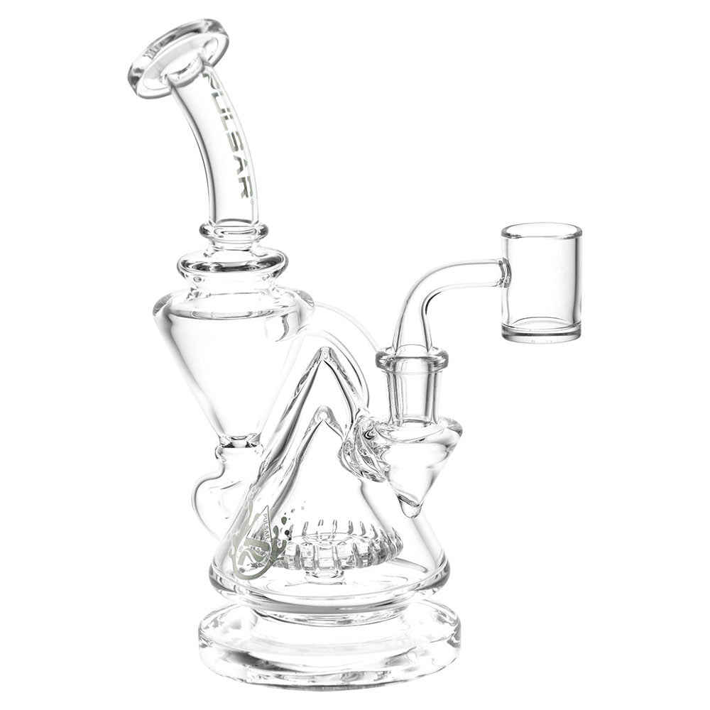 Pulsar Pyramid Baller Recycler Rig – 8″ – 14mm Female – Clear