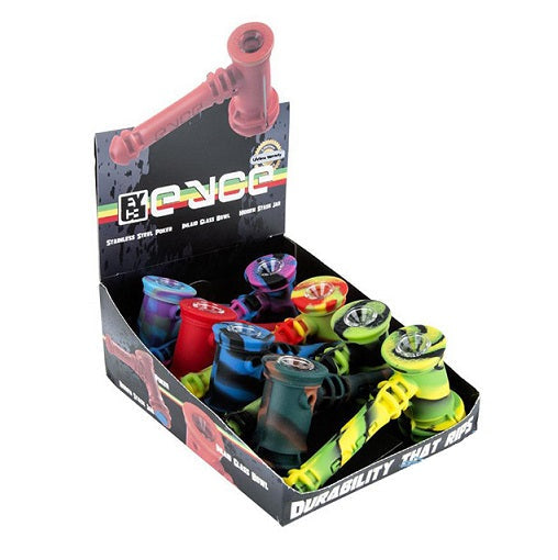 Eyce Hammer Silicone Bubbler – Assorted 8-Pack
