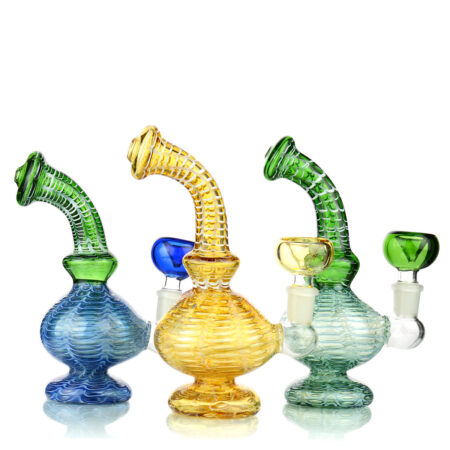 Vibrant 8-Inch Tube Water Pipe with Net Design