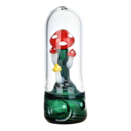 Mushroom Magic Terrarium Glass Hand Pipe